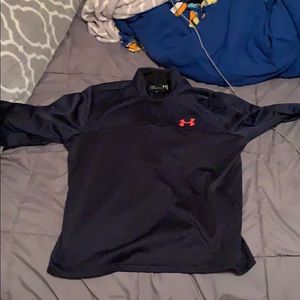 Under Armour water proof no hood dark blue jacket